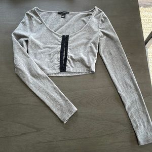 Forever 21 Long Sleeve Crop Top